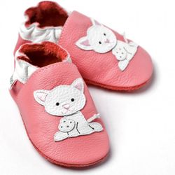 Boty Liliputi - růžové s kotětem